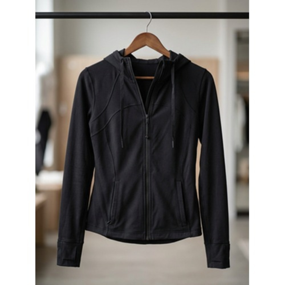 Lululemon Women Black Hoodie Long Sleeve Athleisure Sweatshirt